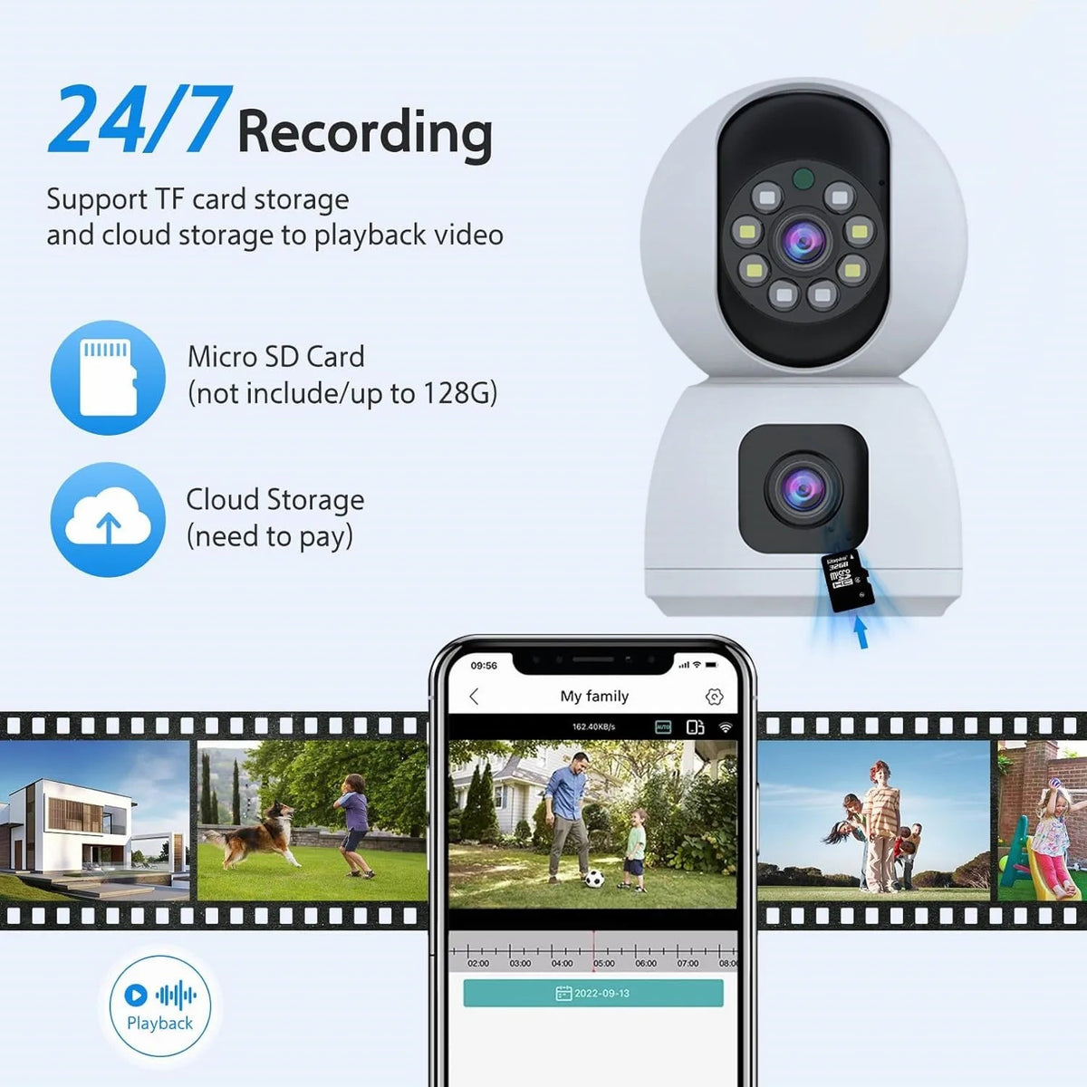 Smart PTZ Camera for Home Surveillance - Enovarah