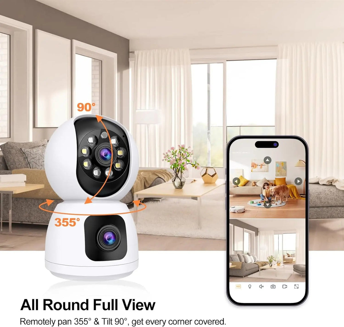 Smart PTZ Camera for Home Surveillance - Enovarah
