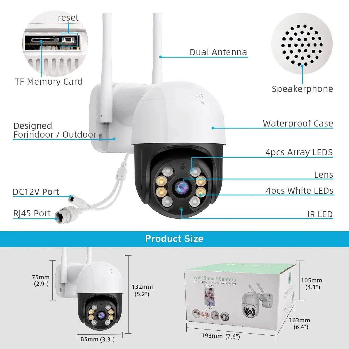 Smart PTZ Camera for Outdoor Security - Enovarah