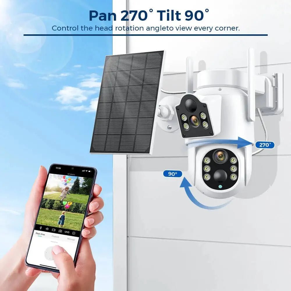 Smart Solar IP Camera for Home Security - Enovarah