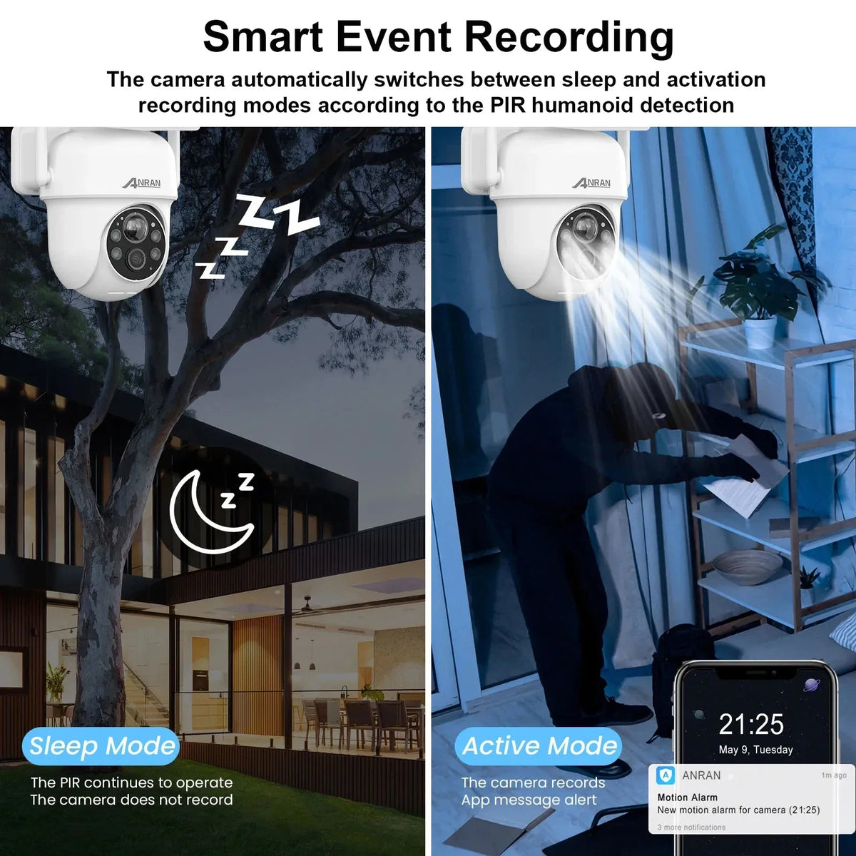 Smart Solar Outdoor Security Camera For Home Monitoring - Enovarah