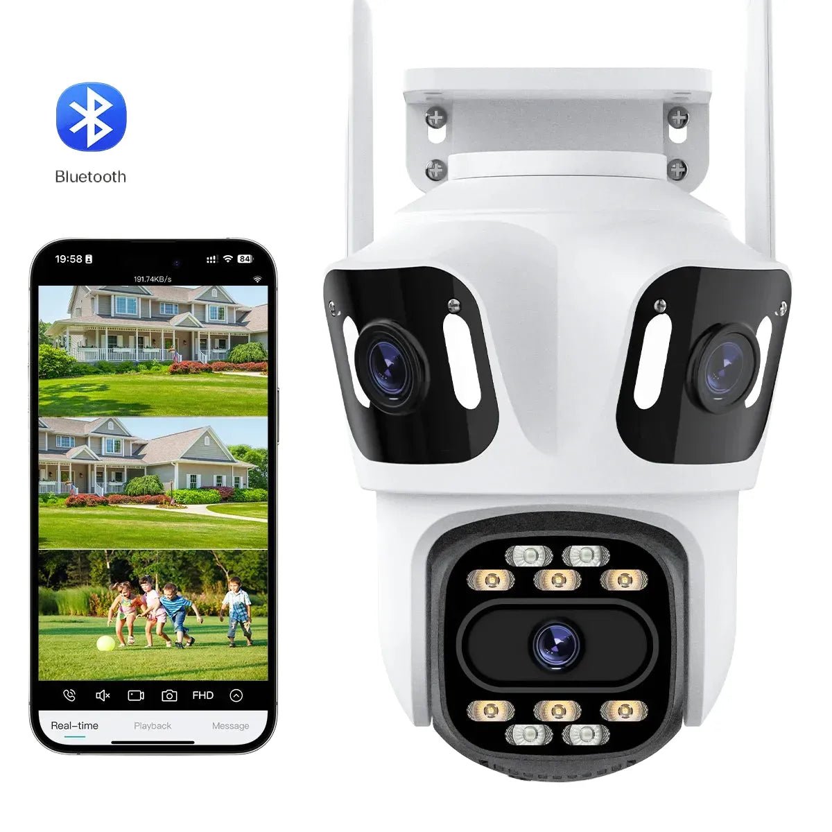 Smart Three Lens Outdoor Camera for Smarter Living - Enovarah