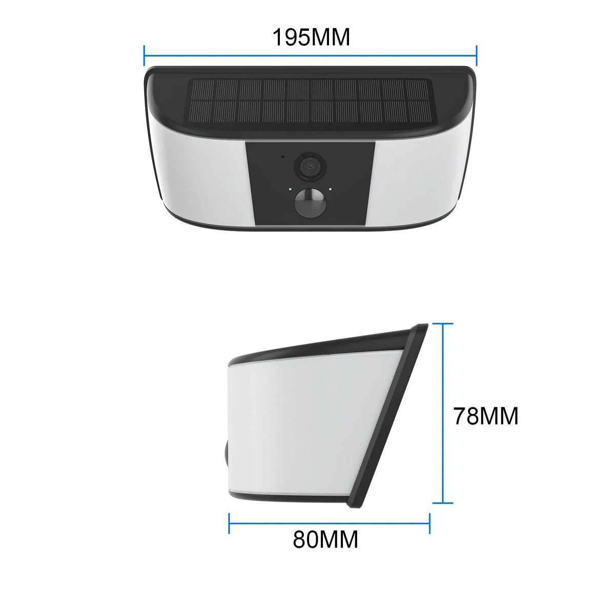 Solar Powered Outdoor Home Security Camera Floodlight - Enovarah