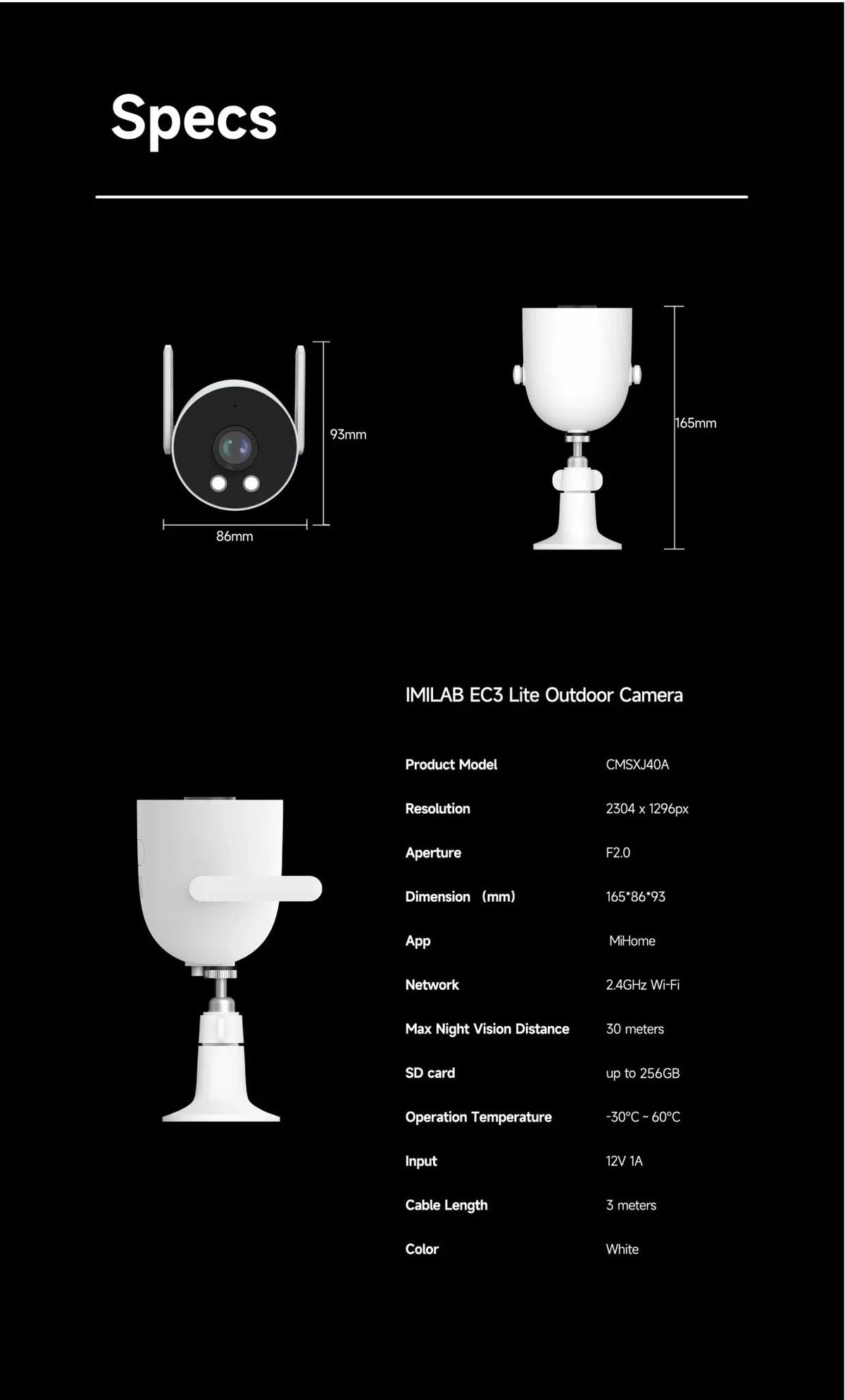 2K Outdoor Camera for Smart Monitoring - Enovarah