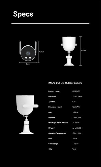 2K Outdoor Camera for Smart Monitoring - Enovarah