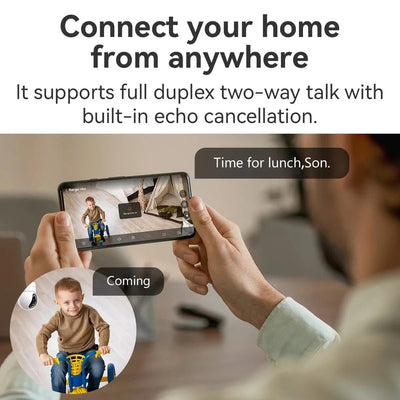 360 Coverage Smart Indoor Camera At Home - Enovarah