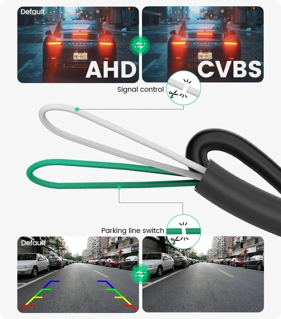 GreenYi 170 Degree 1080P AHD Rear View Camera VW Audi Parking - stepyours.com