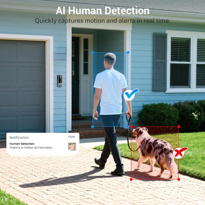 Wireless 960P HD Smart Doorbell With 3600mAh Battery Alerts - stepyours.com