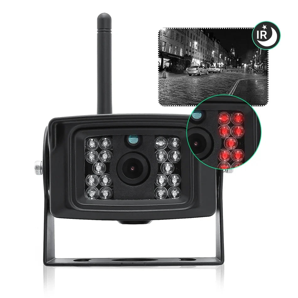 GreenYi 1280x720 HD AHD Wireless Truck DVR 7 Inch Night Vision Backup Camera - stepyours.com