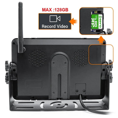 GreenYi 7 Inch 1280x720 AHD Wireless Truck DVR Monitor With Night Vision Camera - stepyours.com