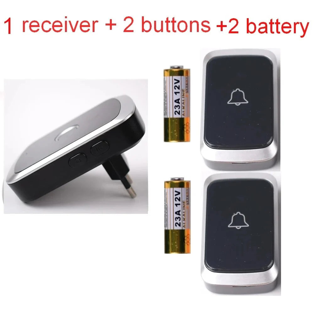 Waterproof Wireless Doorbell Battery Included Plug And Play - stepyours.com