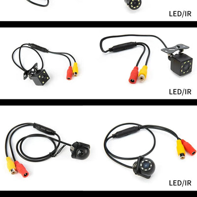 Hippcron Car Rear View Camera 8 LED Night Vision CCD Waterproof HD Video Monitor - stepyours.com