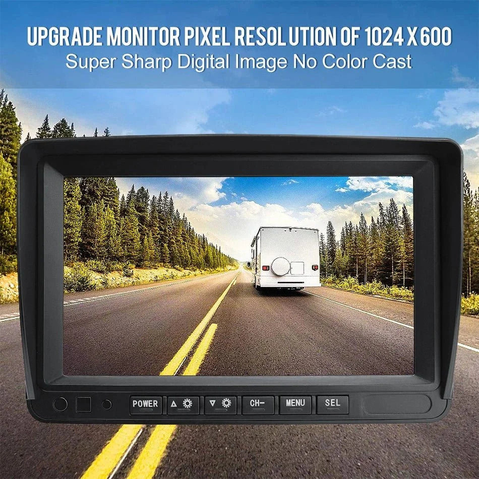 GreenYi 1280x720 HD AHD Wireless Truck DVR 7 Inch Night Vision Backup Camera - stepyours.com