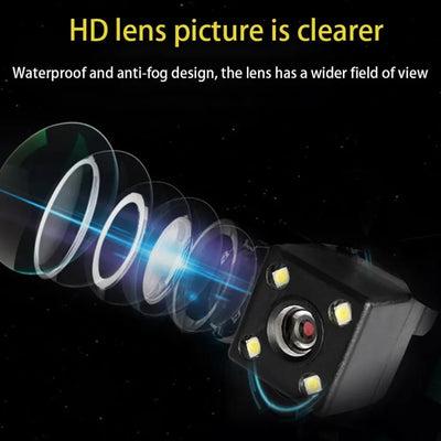 Car Rear View Camera 170 Degree IP68 Waterproof Parking Monitor Night Vision CCD - stepyours.com