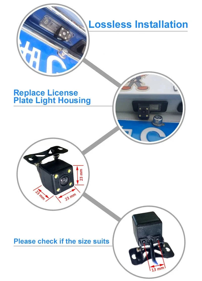 GreenYi Rear View Camera Bracket With License Plate Lights For Suzuki SX4 Liana - stepyours.com