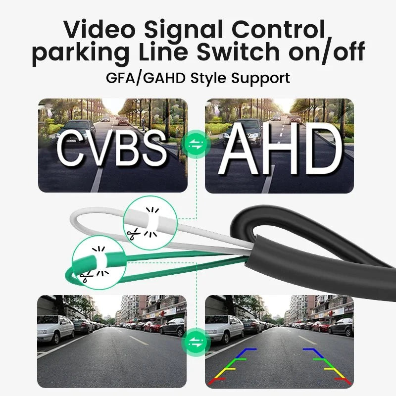 GreenYi 170 Degree Fisheye Rear View Camera Full HD Night Vision AHD Parking - stepyours.com