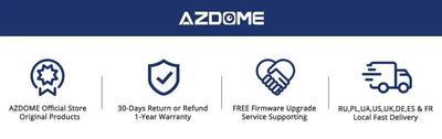 AZDOME 1296P WiFi Dash Cam Night Vision Loop Recording GSensor Parking Monitor - stepyours.com