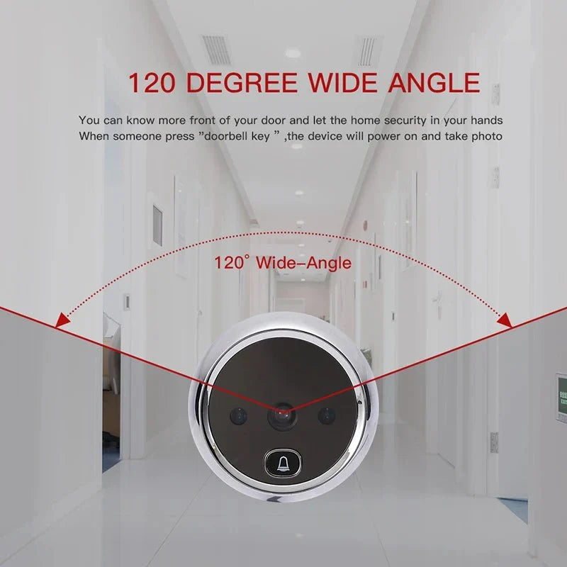 KAK 2.8 Inch LCD Door Viewer With IR Night Vision Pro - stepyours.com