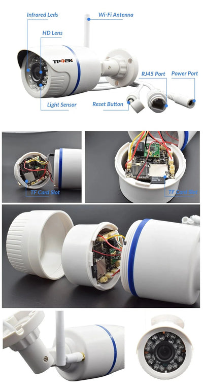 4MP Outdoor WiFi Bullet IP Camera - Weatherproof 1080P Security Hooks - stepyours.com