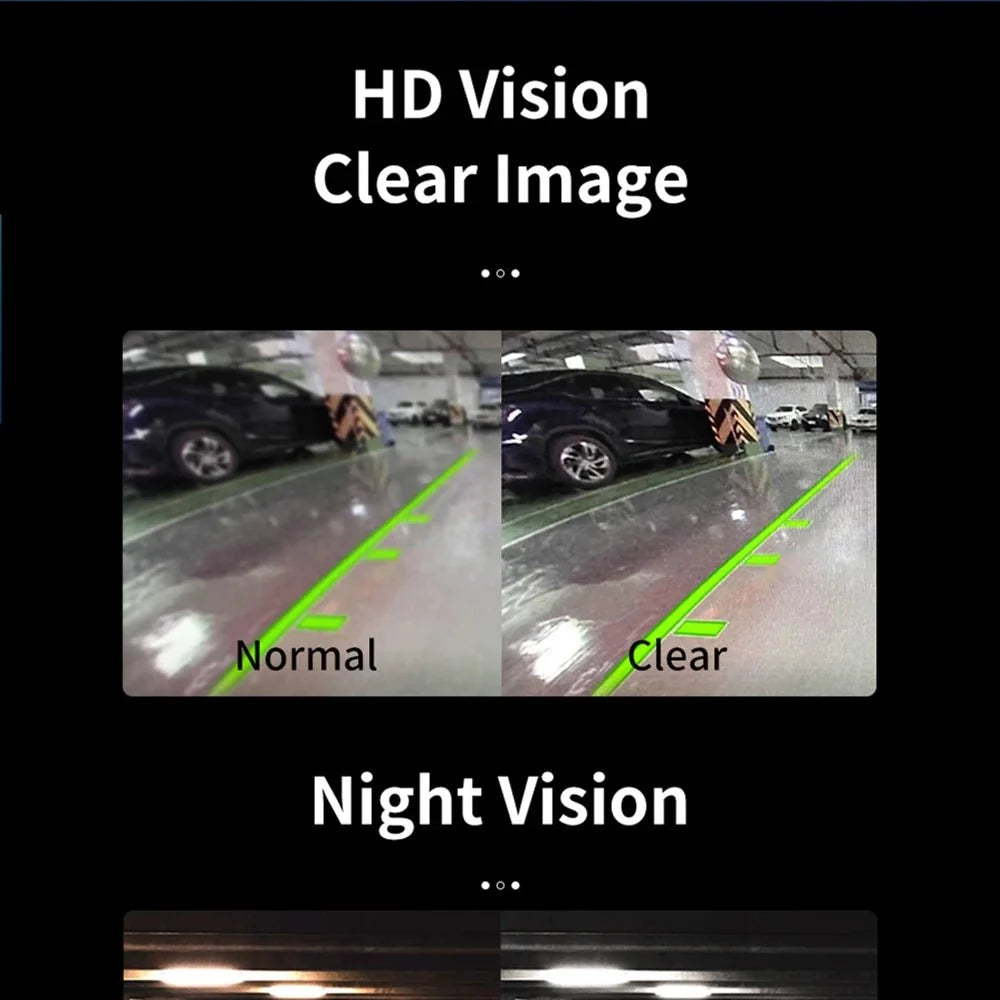 Hippcron Car Rear View Camera 4 LED Night Vision 170 Degree Waterproof CCD - stepyours.com