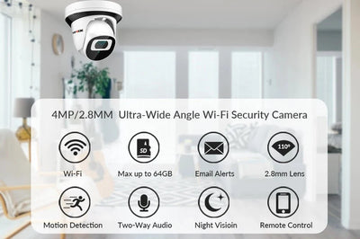 4MP Indoor WiFi Security Camera With Motion Detection CamHi - stepyours.com