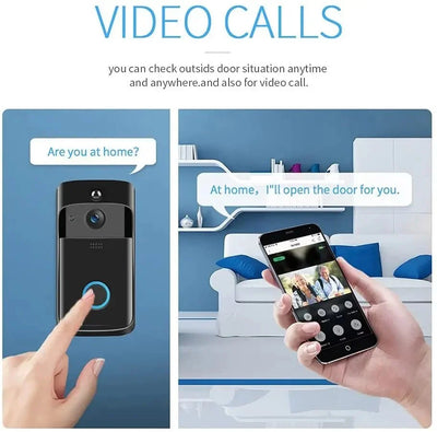 HD Video Doorbell WiFi Night Vision With Motion Alerts - stepyours.com