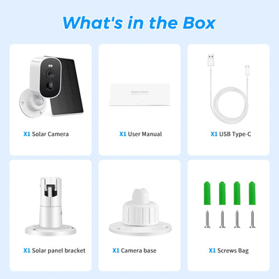 1080P Solar Outdoor WiFi Camera - PIR Motion Alarm and Cloud Storage.add Hooks - stepyours.com