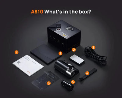 70mai A810 4K Dash Cam HDR GPS ADAS With 4G Parking DVR - stepyours.com