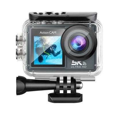 Adventure Ready Action Camera 5K 4K60FPS Dual IPS Touch LCD Waterproof 30M - stepyours.com