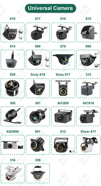 GreenYi AHD 1080P Car Rear View Camera Night Vision 170 Degree Fisheye Lens C801 - stepyours.com