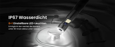 Lafoch S10 360 Rotating Dual Lens Endoscope - 3.9mm Probe, 5 - Inch IPS Display - stepyours.com