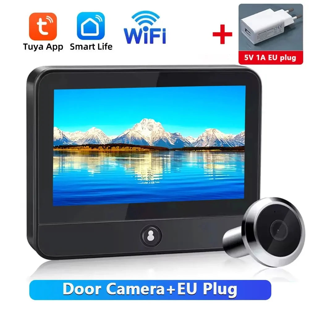 Awapow Tuya Wireless Doorbell 1080P Night Vision Display - stepyours.com