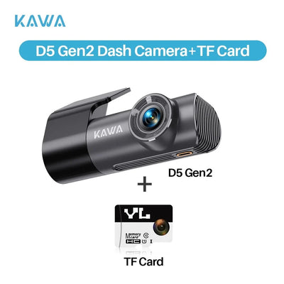KAWA D5 2K Dash Cam For Car DVR With WiFi Voice Control WDR - stepyours.com