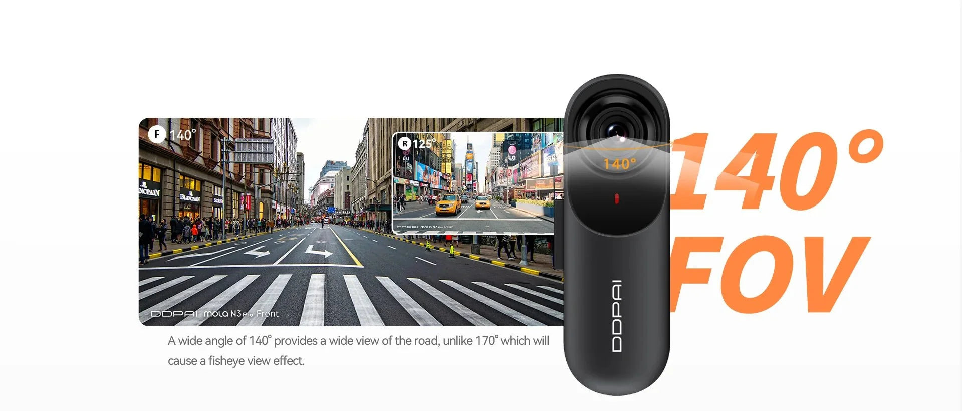 DDPAI Mola N3 Pro Dash Camera 2.5K Car DVR With WiFi And Smart Connect - stepyours.com