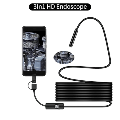 5.5mm Sewer Endoscope Type C Mini Camera For Android Compact Borescope Hooks - stepyours.com