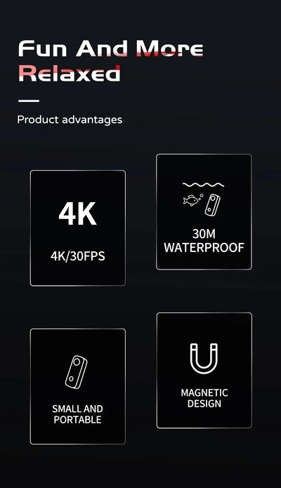 SJCAM C100 Plus Action Camera 4K30FPS 12MP Waterproof 30M WiFi - stepyours.com