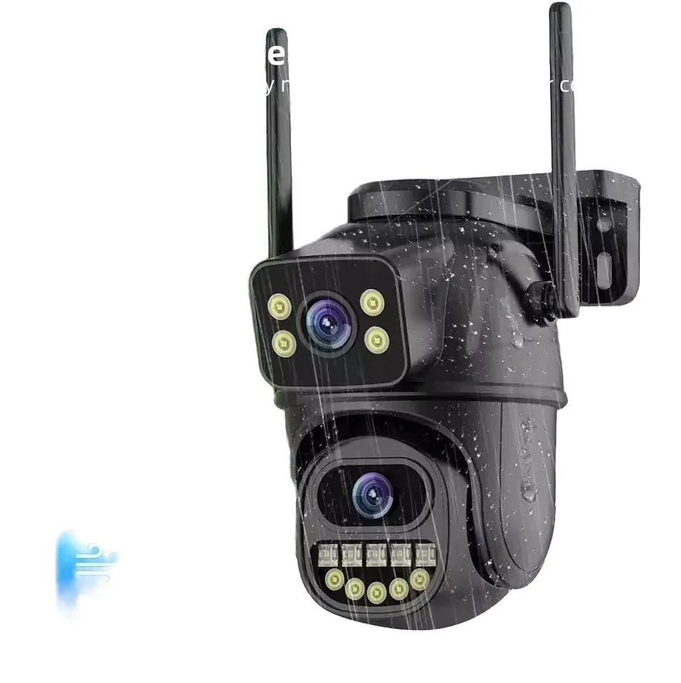 4K 8MP WiFi Surveillance Camera - AI Human Detection with Dual Lens - stepyours.com