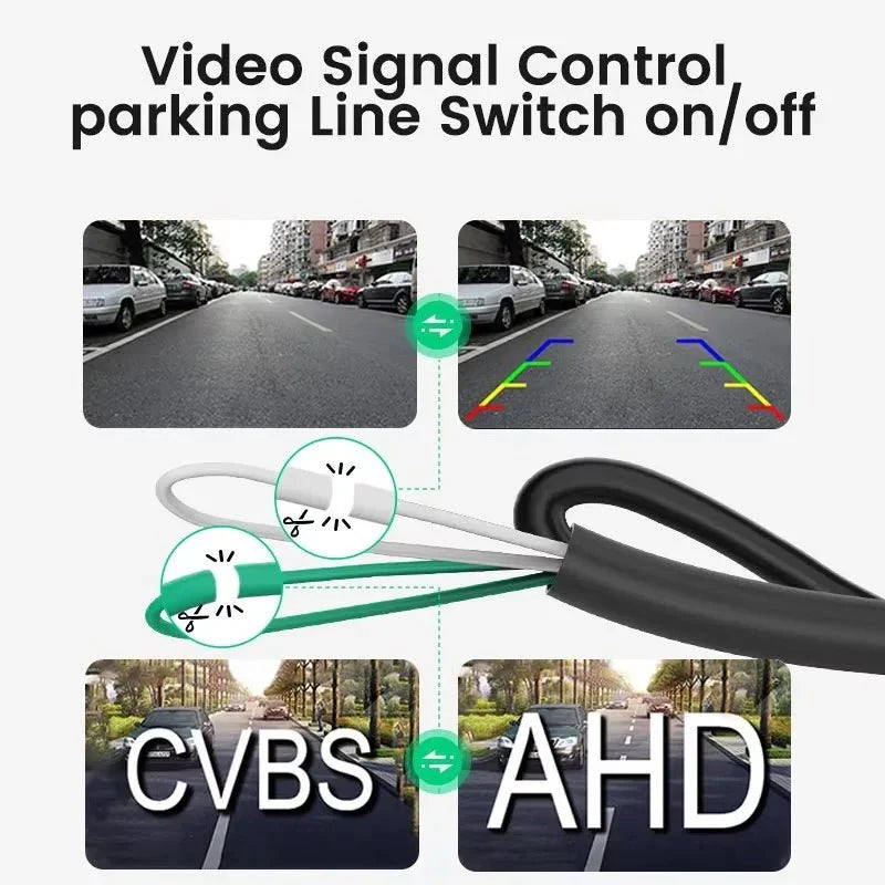170 Degree Fisheye Rear View Camera Golden Lens Night Vision For Parking Safety - stepyours.com