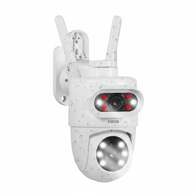 Fuers 5K 10MP Dual Lens IP Camera - Auto Tracking Tuya Smart WiFi CCTV - stepyours.com