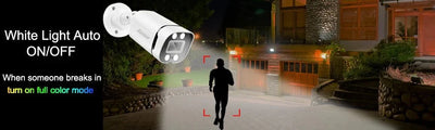 Keview 4K 8MP PoE IP Bullet Camera - Color Night Vision Outdoor Indoor CCTV - stepyours.com