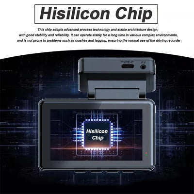 4K Dash Cam With GPS Dual Lens Night Vision 24 Hour Parking - stepyours.com