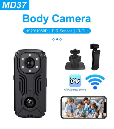 MD31 Mini PIR Body Camera 1080P Motion Activated Nanny Cam - stepyours.com