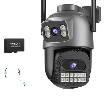 BESDER 15MP WiFi Outdoor Camera Dual Screen 10X Zoom PTZ Security IP Cam - stepyours.com