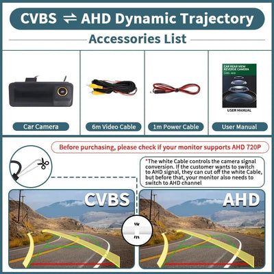 Rear View Camera 1080P 170 Degree For Ford Focus 2 Mk2 Mondeo Mk4 S Max - stepyours.com