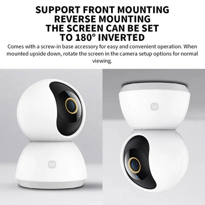 Xiaomi 360 Degree PTZ 2K AI Security Camera - Night Vision And Human Detection - stepyours.com