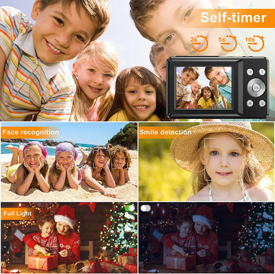 2024 Digital Camera 2.4 Inch 1080P Rechargeable For Kids Beginner Gift - stepyours.com