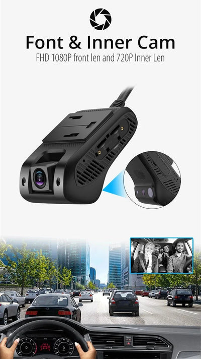Jimi JC400P 4G Car Camera Dual 1080P Live Stream GPS Tracking WiFi Dash Cam - stepyours.com
