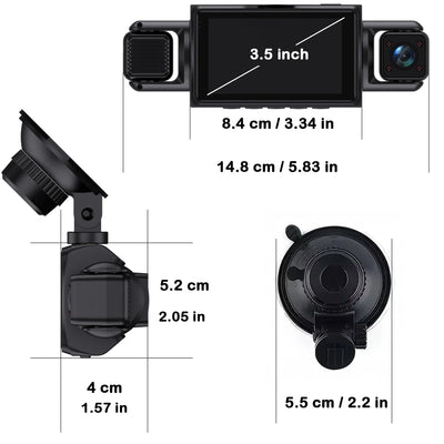 4 Channel WiFi Dashcam Full HD 1080P Front Rear Night Vision Loop Recording - stepyours.com