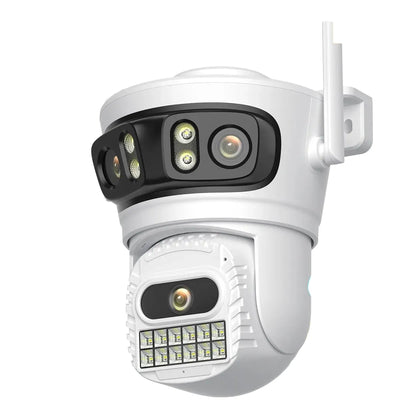 BESDER 6K 12MP Outdoor IP Camera - Three Lens AI Human Detection Waterproof - stepyours.com