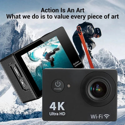 4K Action Camera WiFi Underwater Helmet Cam for Outdoor Sports - stepyours.com